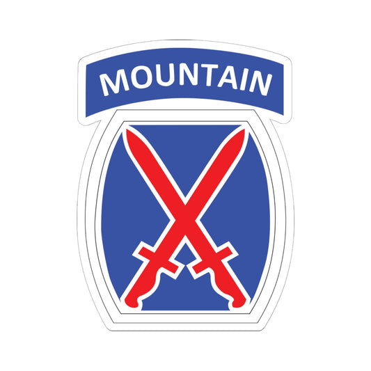 Kiss-Cut Stickers - DUI - 10th Infantry Division X 300