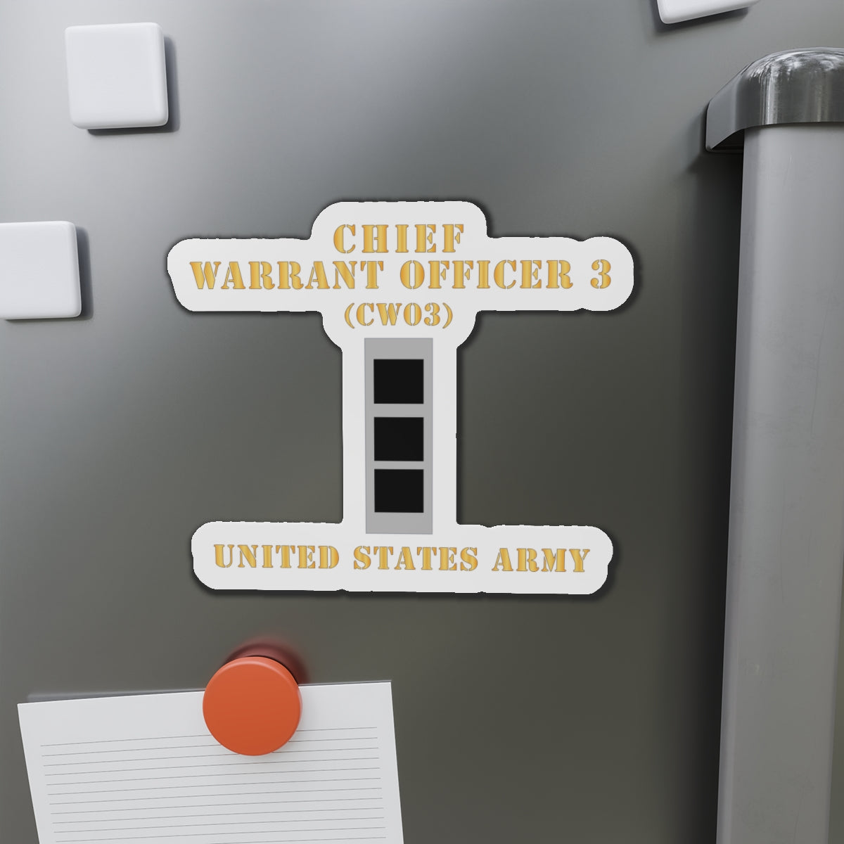 Die-Cut Magnets -SSI -Army - Chief Warrant Officer 3 - CW03 - Flat - X 300