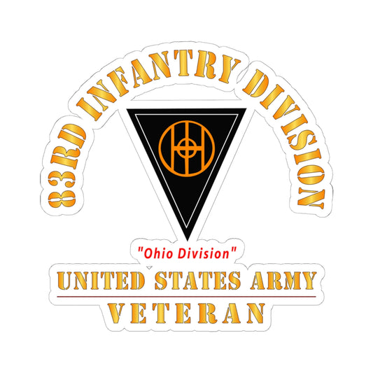 Kiss-Cut Stickers - Army - SSI - 83rd Infantry Division - Ohio Division - US Army Veteran X 300