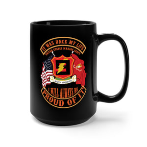 Black Mug 15oz - USMC - 9th Marines