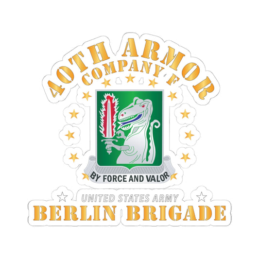 Kiss-Cut Stickers - Army - Company F 40th Armor - Berlin Brigade X 300