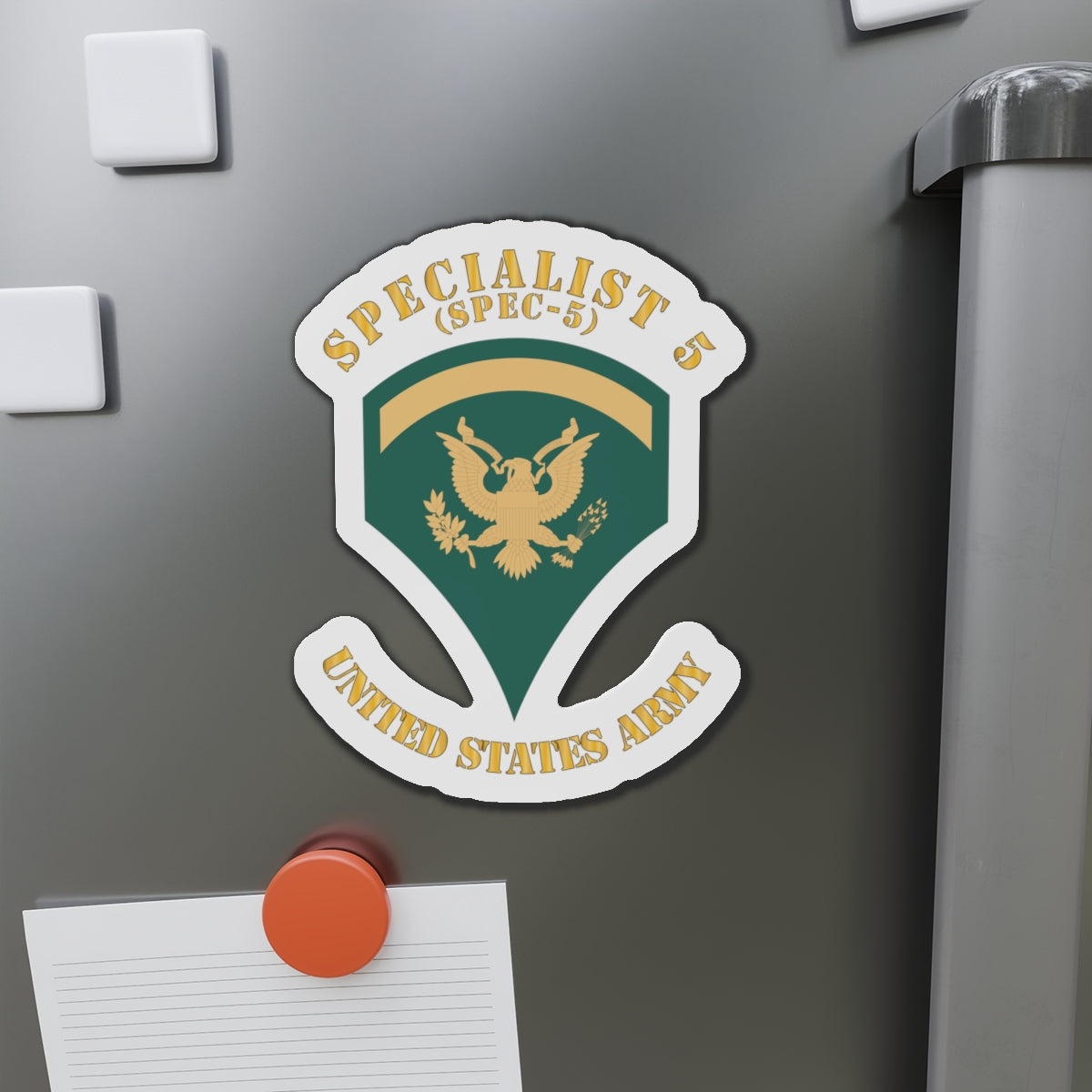 Die-Cut Magnets - Army - Enlisted - SPEC 5 - Specialist 5  - Std X 300