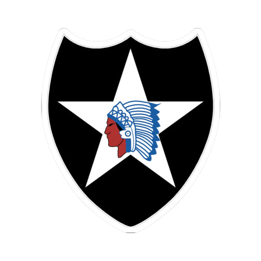 A kiss-Cut Stickers depicting the 2nd Infantry Division 
