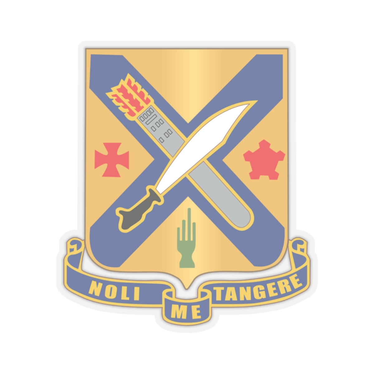 A kiss-Cut Stickers depicting 2nd Infantry Regiment