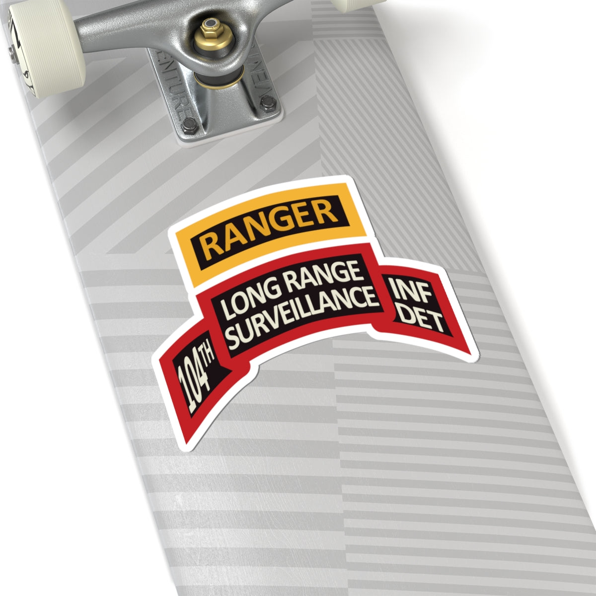 Kiss-Cut Stickers - LRS - 10th Inf Det - Ranger Tab