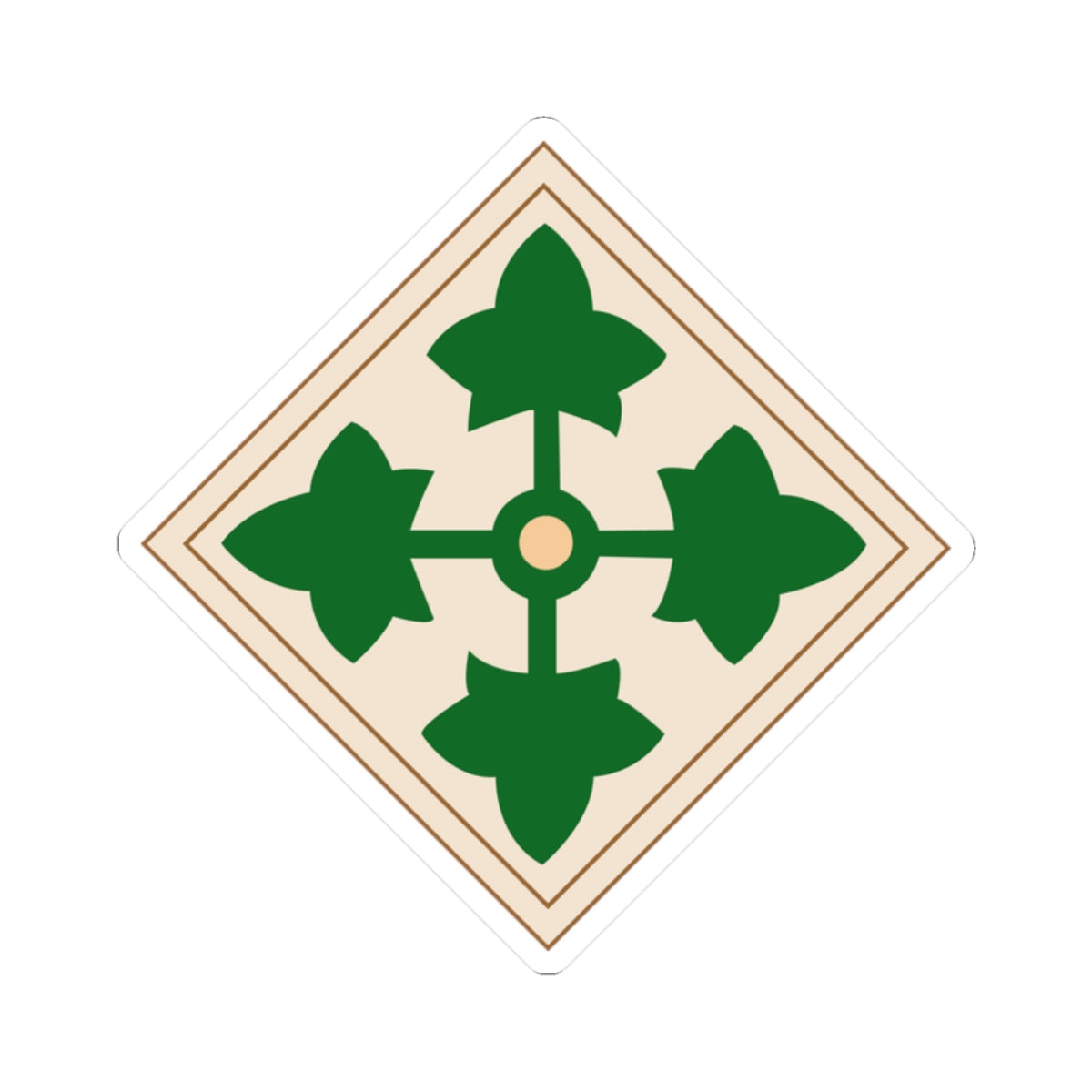 Kiss-Cut Stickers - 4th Infantry Division wo Txt