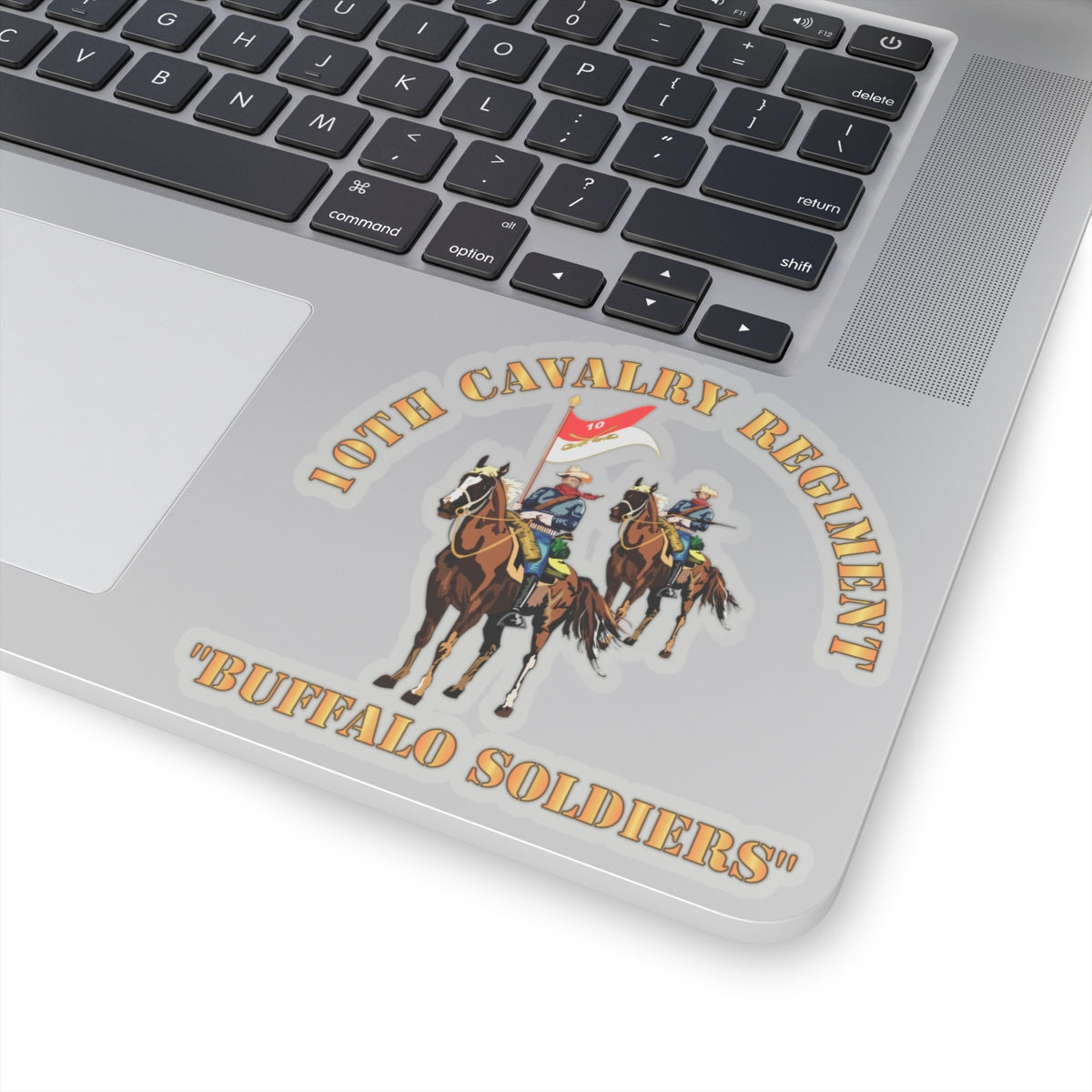 Kiss-Cut Stickers - 10th Cavalry Regiment w Cavalrymen - Buffalo Soldiers