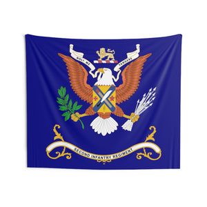 Indoor Wall Tapestries - 2nd Infantry Regiment - NOLI ME TANGERE - Regimental Colors Tapestry