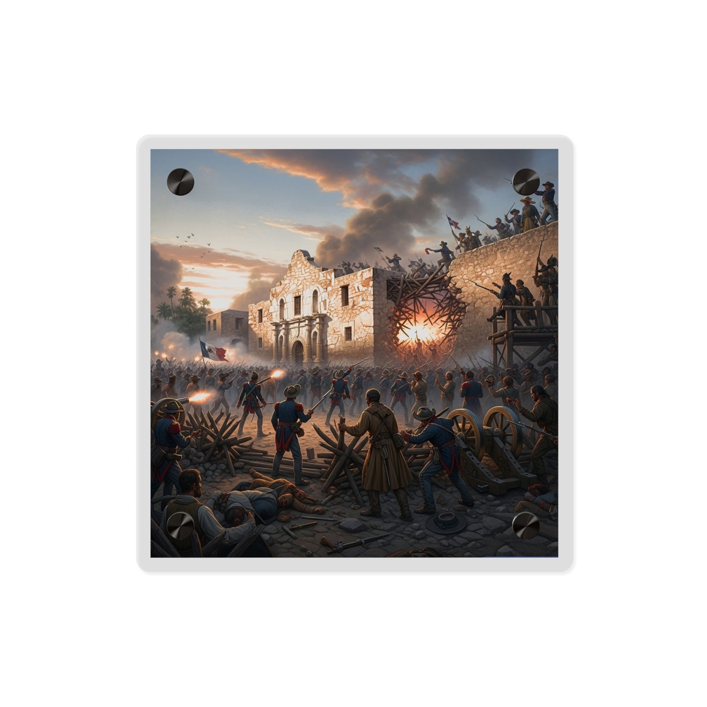Acrylic Wall Art Panel - Battle of the Alamo