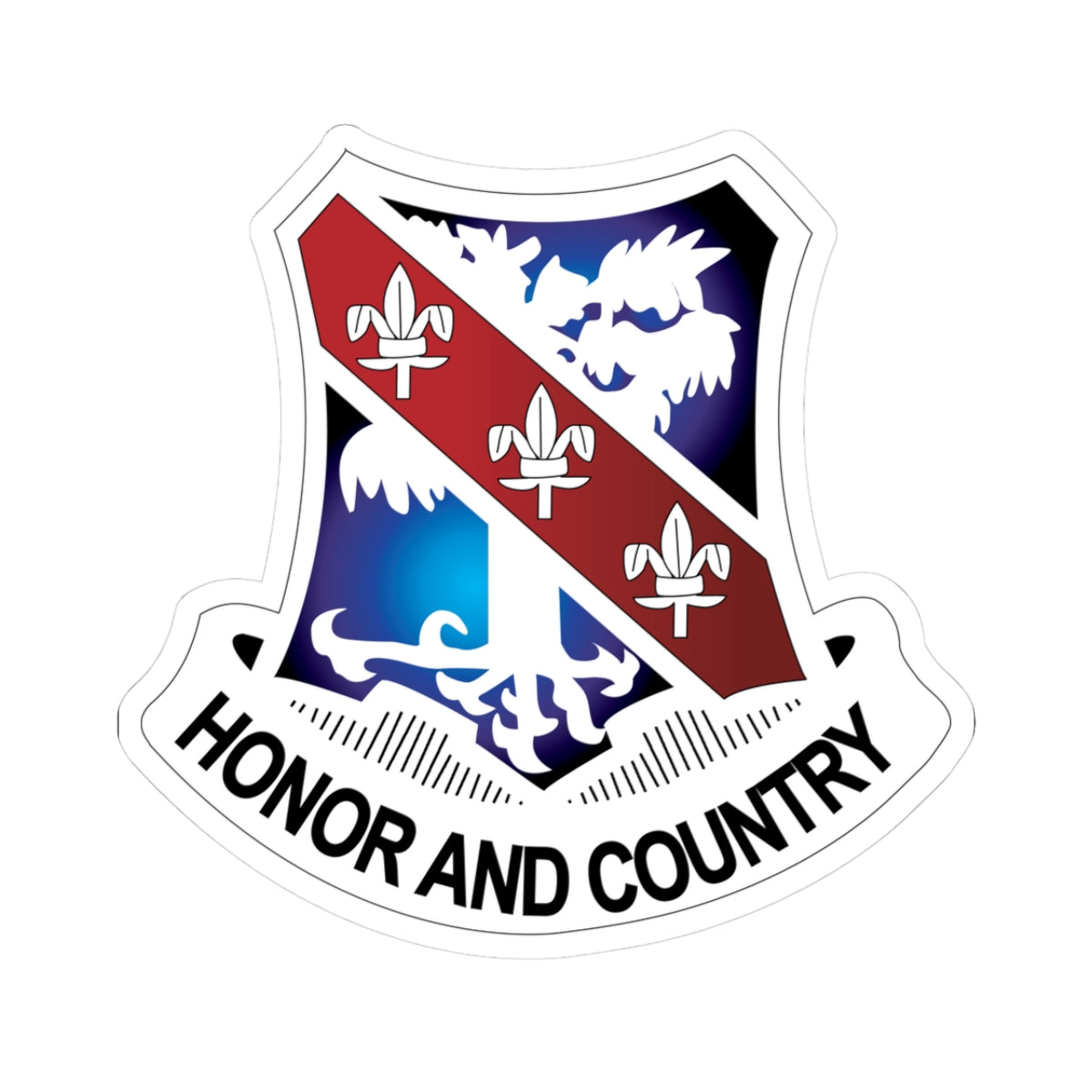 Kiss-Cut Stickers - 1st Battalion, 327 Infantry (Airmobile Infantry) without TEXT