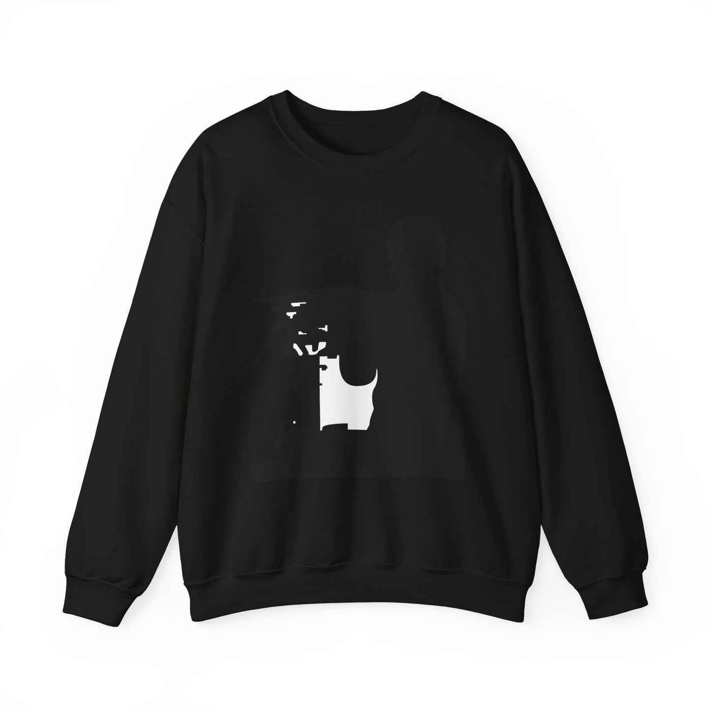 Crewneck Sweatshirt - Army - Soldier - MG Vehicle Mounted - Silhouette X 300