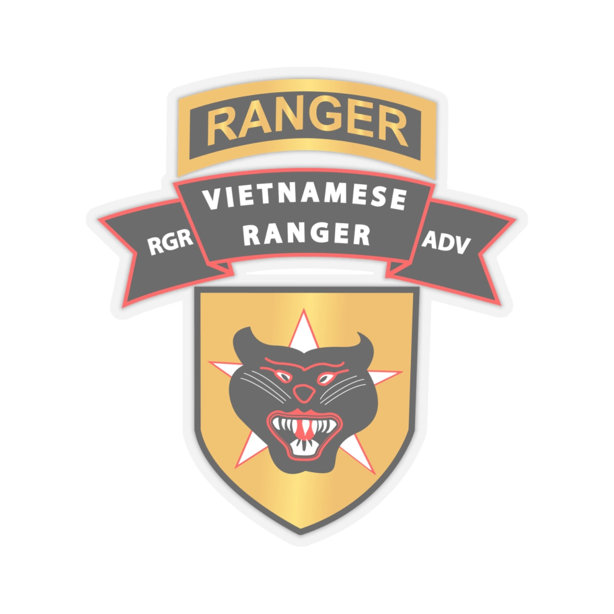 Kiss-Cut Stickers - SOF - SSI - Vietnamese Ranger Advisor X 300