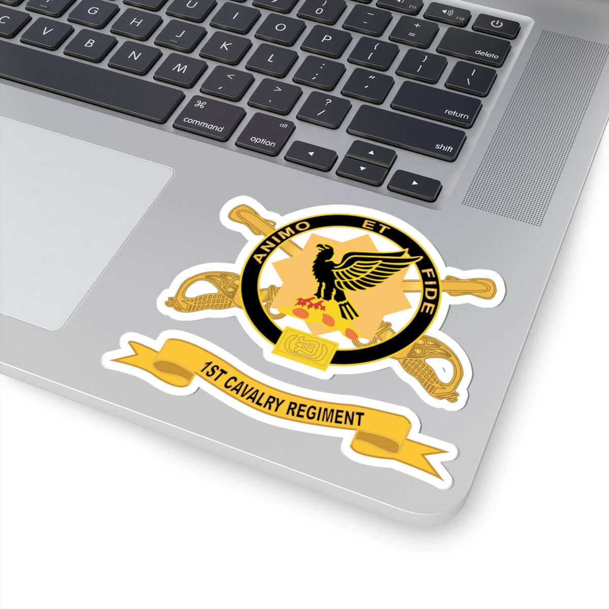 Kiss-Cut Stickers - 1st Cavalry Regiment w Br - Ribbon