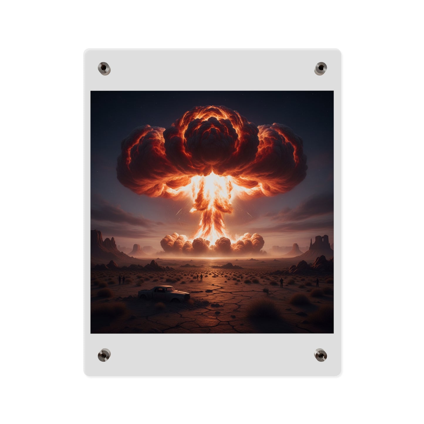 Acrylic Wall Art Panel - Atomic Blast in the desert