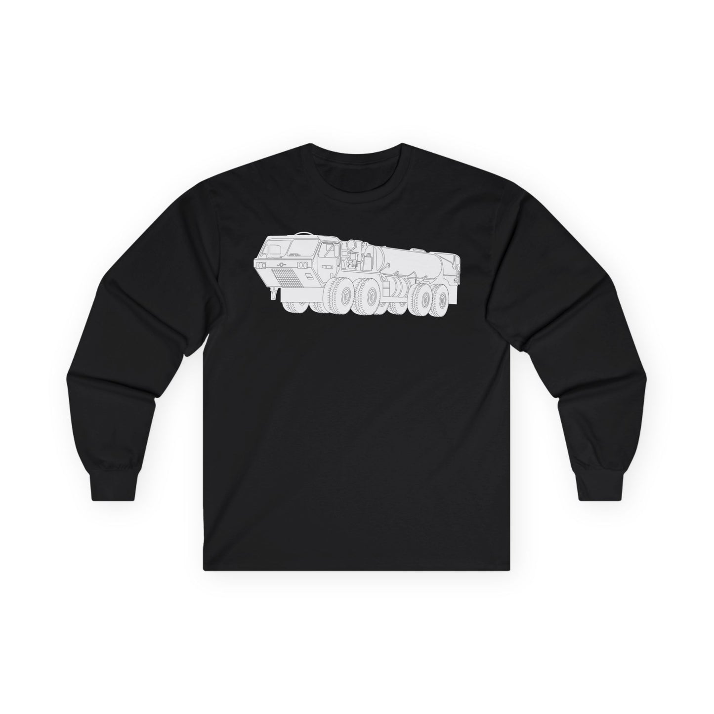 Unisex Ultra Cotton Long Sleeve Tee - Vehicle - Fuel Truck - Front Left Oblique X 300