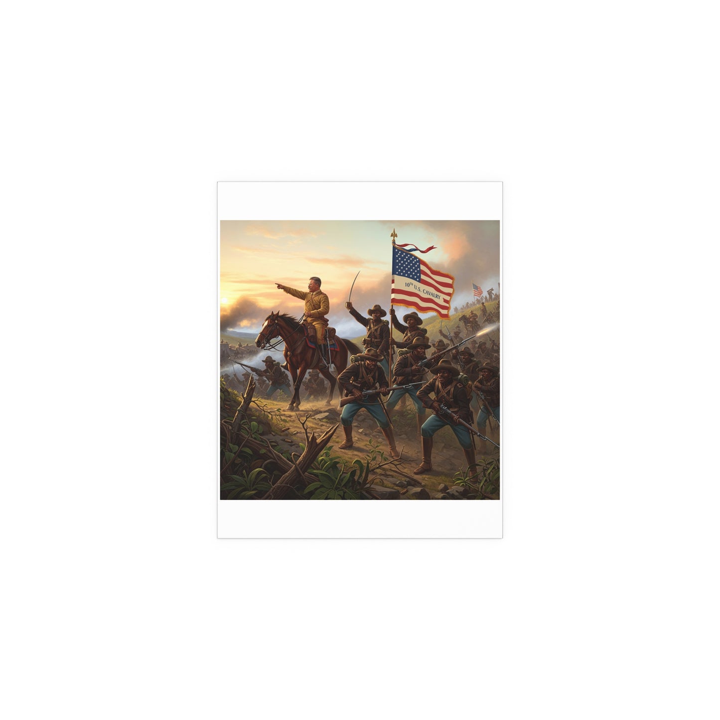 Indoor and Outdoor Silk Posters - Charge up JanJuan Hill