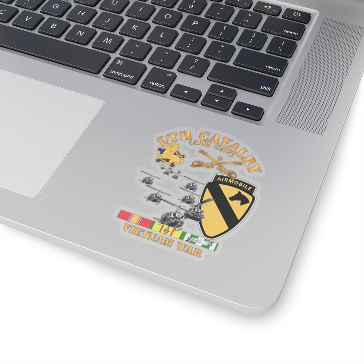 Kiss-Cut Stickers - 9th Cavalry (Air Cav) - 1st Cav Division w SVC