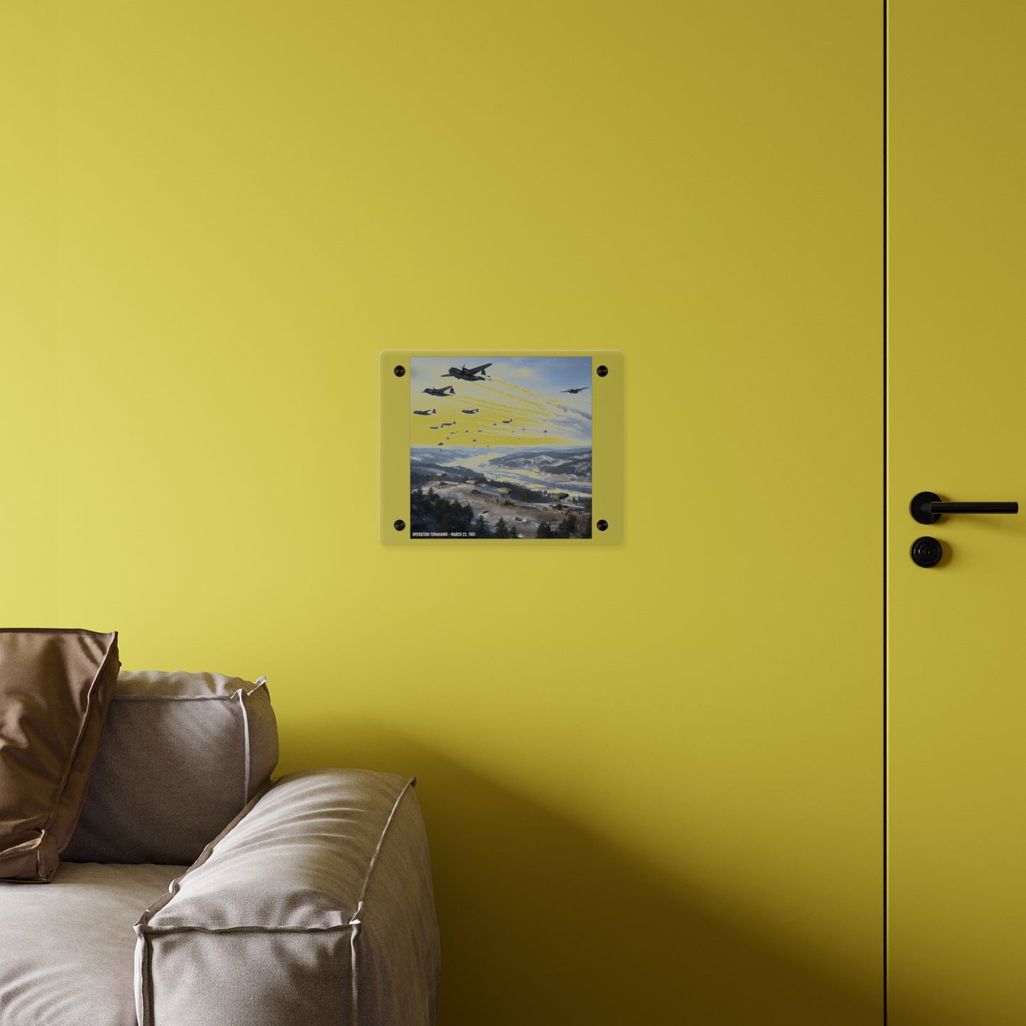 Acrylic Wall Art Panel - Operation Tomahawk - 187th Regimental Combat Team