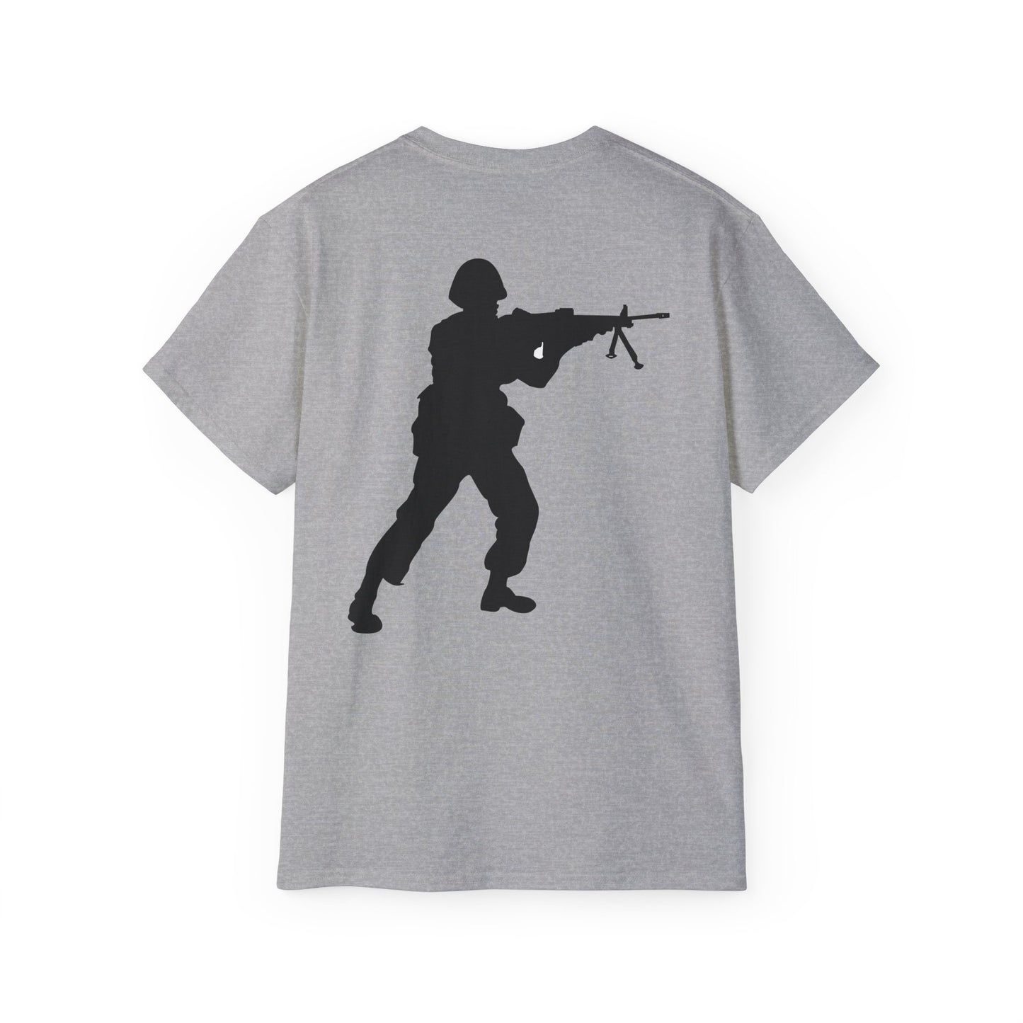 Unisex Ultra Cotton Tee - Army - Soldier - Halt - Silhouette X 300