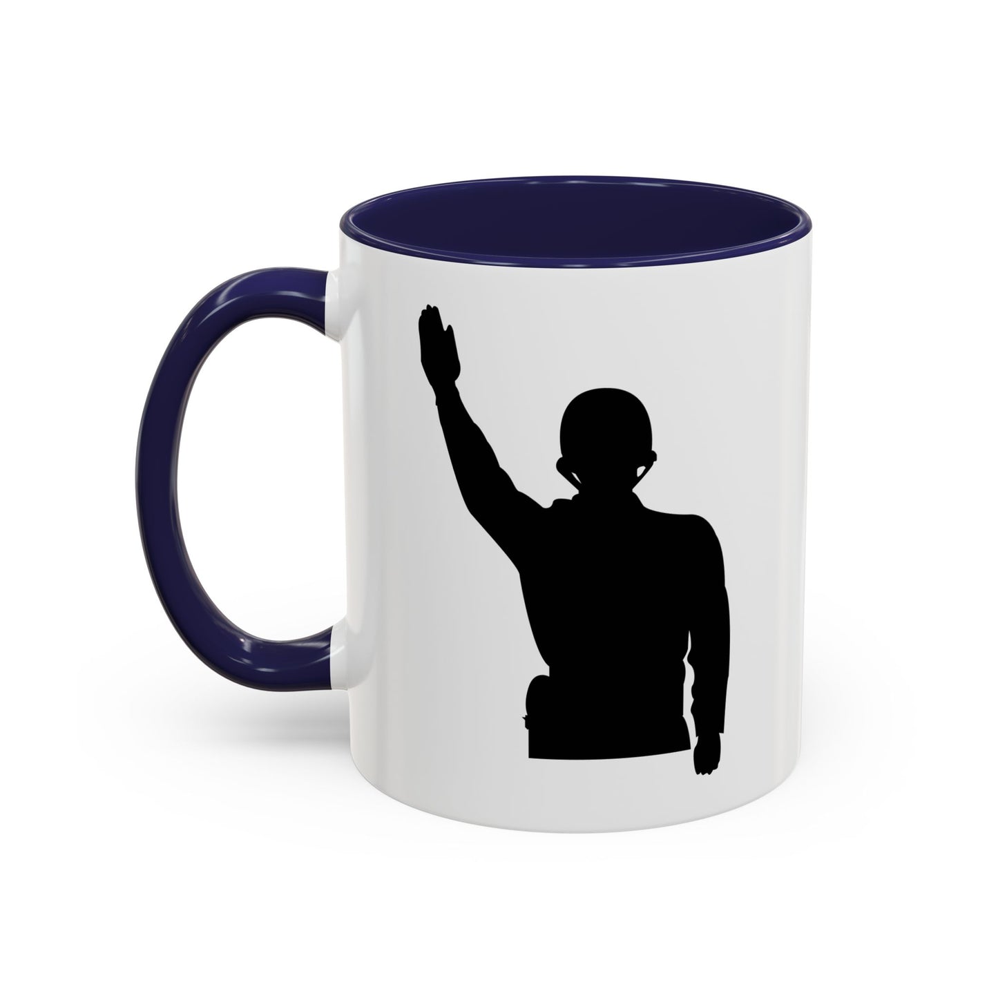 Accent Coffee Mug (11oz & 15oz) - Army - Soldier - Halt - Silhouette X 300