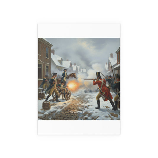 Indoor and Outdoor Silk Posters - Battle of Trenton