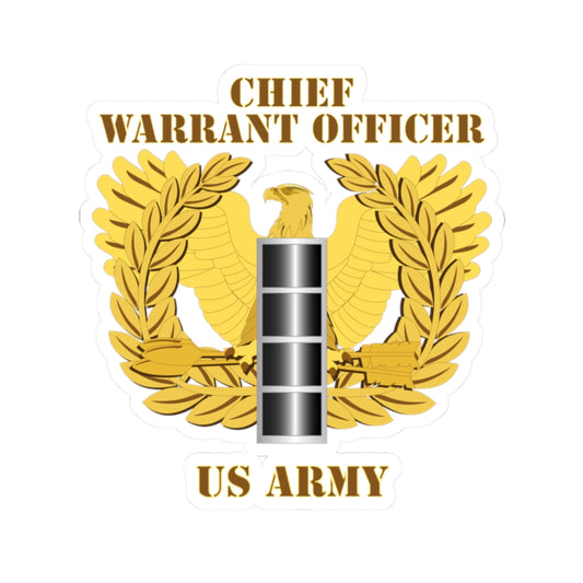 Kiss-Cut Stickers - Emblem - Warrant Officer - CW4 wo DS