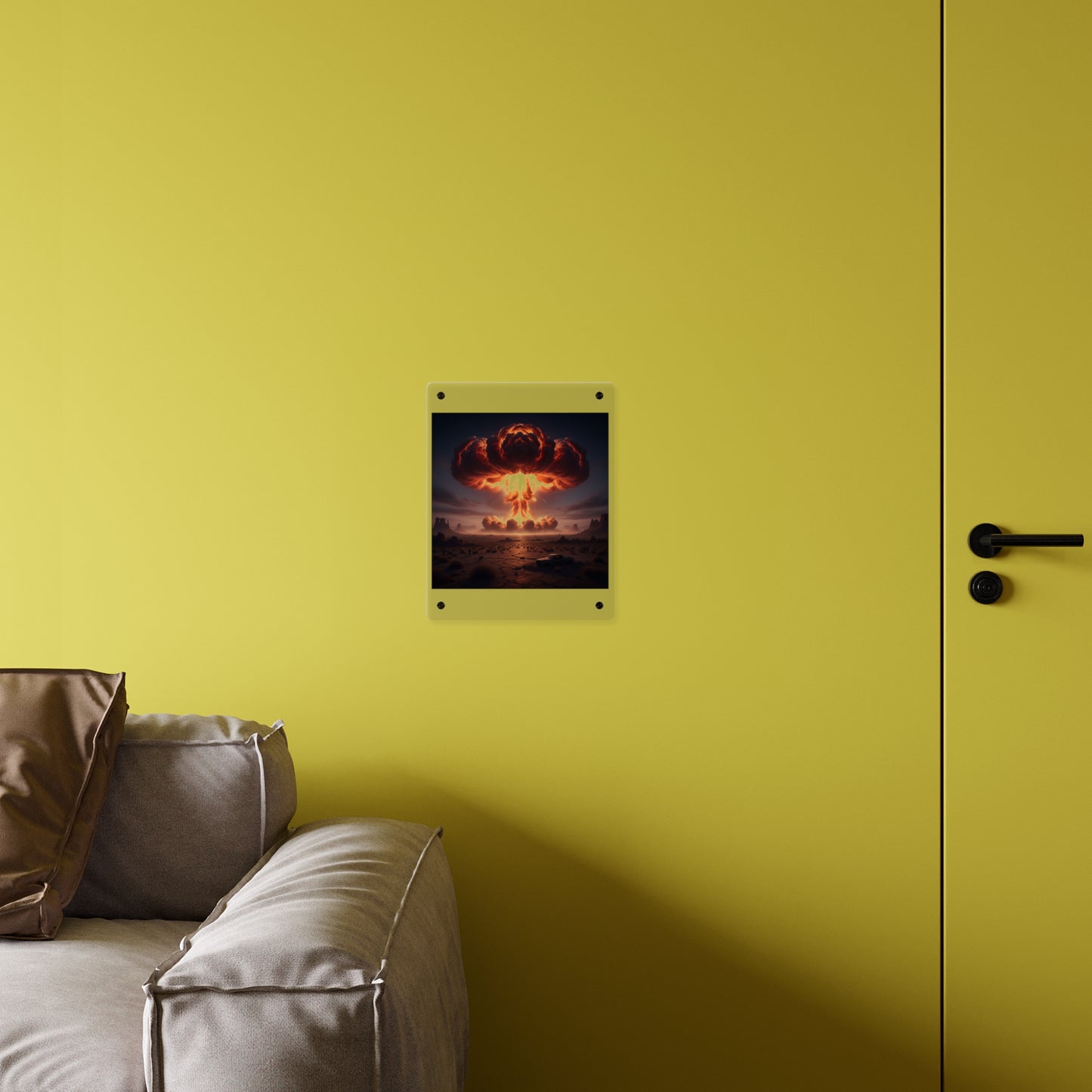 Acrylic Wall Art Panel - Atomic Blast in the desert