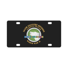 Load image into Gallery viewer, 104th Infantry Division - Europe - Ribbons Centered - WWII X 300 Classic License Plate
