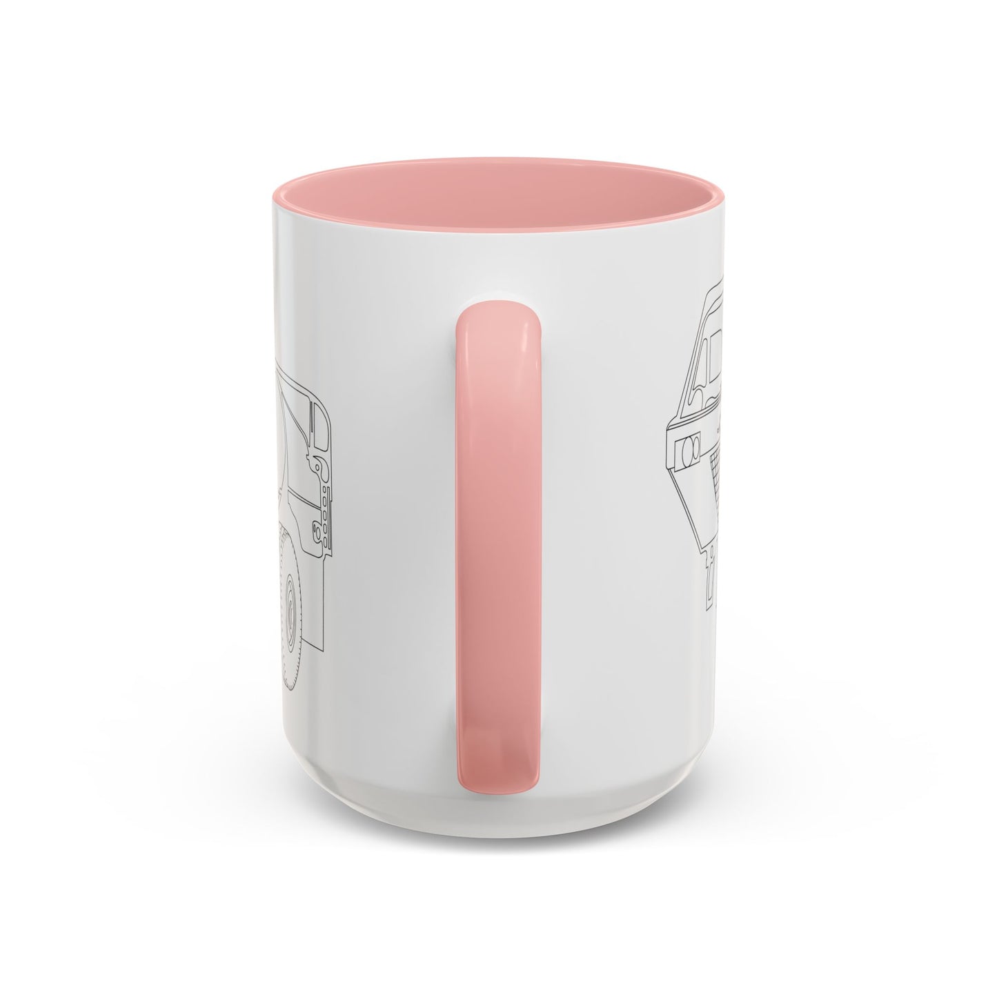 Accent Coffee Mug (11oz & 15oz) - Vehicle - Fuel Truck - Front Left Oblique X 300