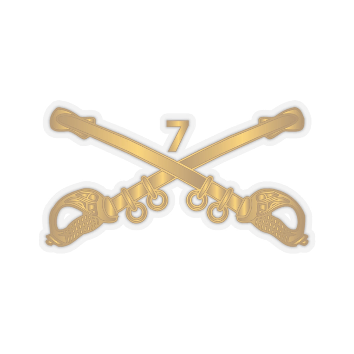 Kiss-Cut Stickers - Army - 7th Cavalry Branch