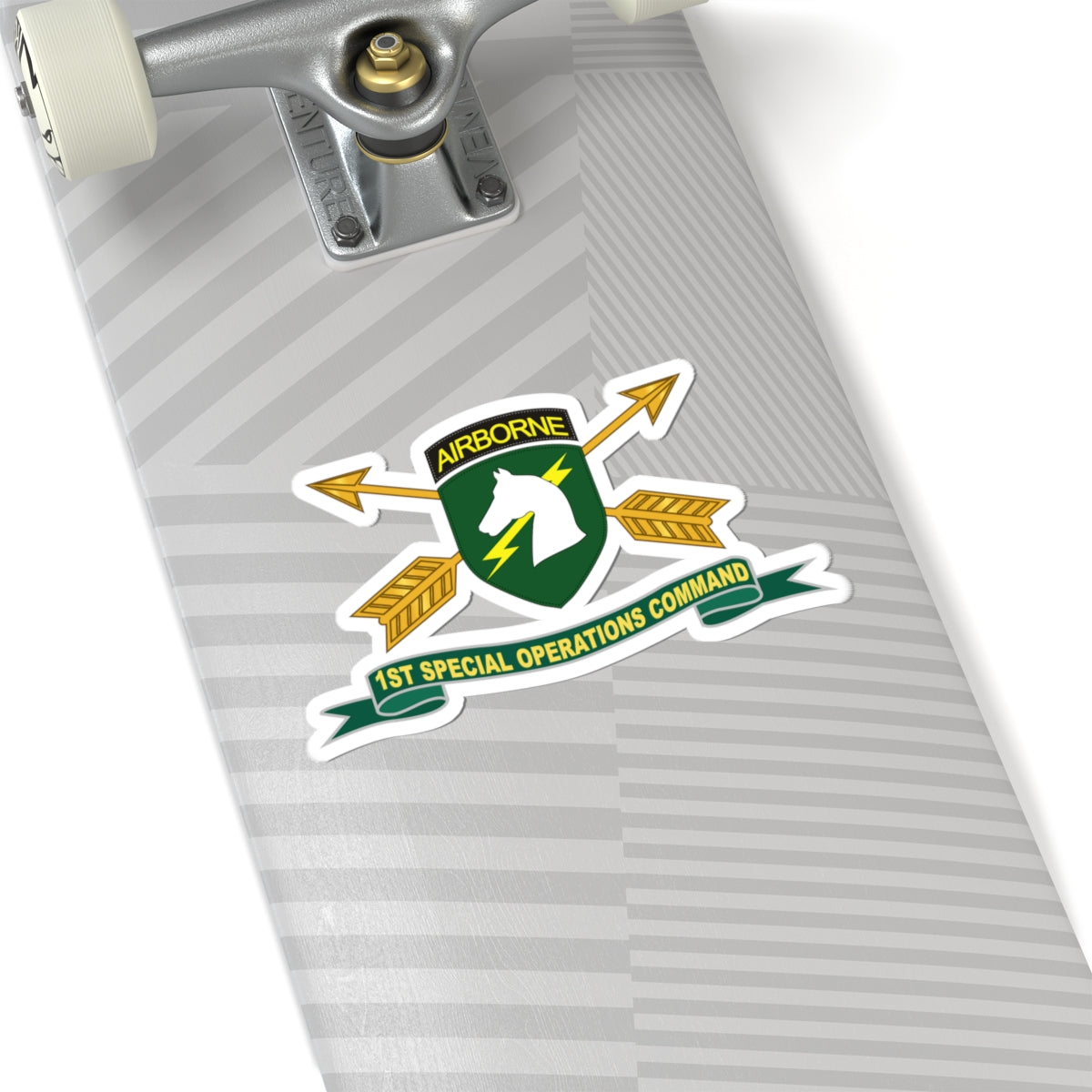 Kiss-Cut Stickers - 1st Special Operations Command (SOCOM) - SSI w Br - Ribbon X 300