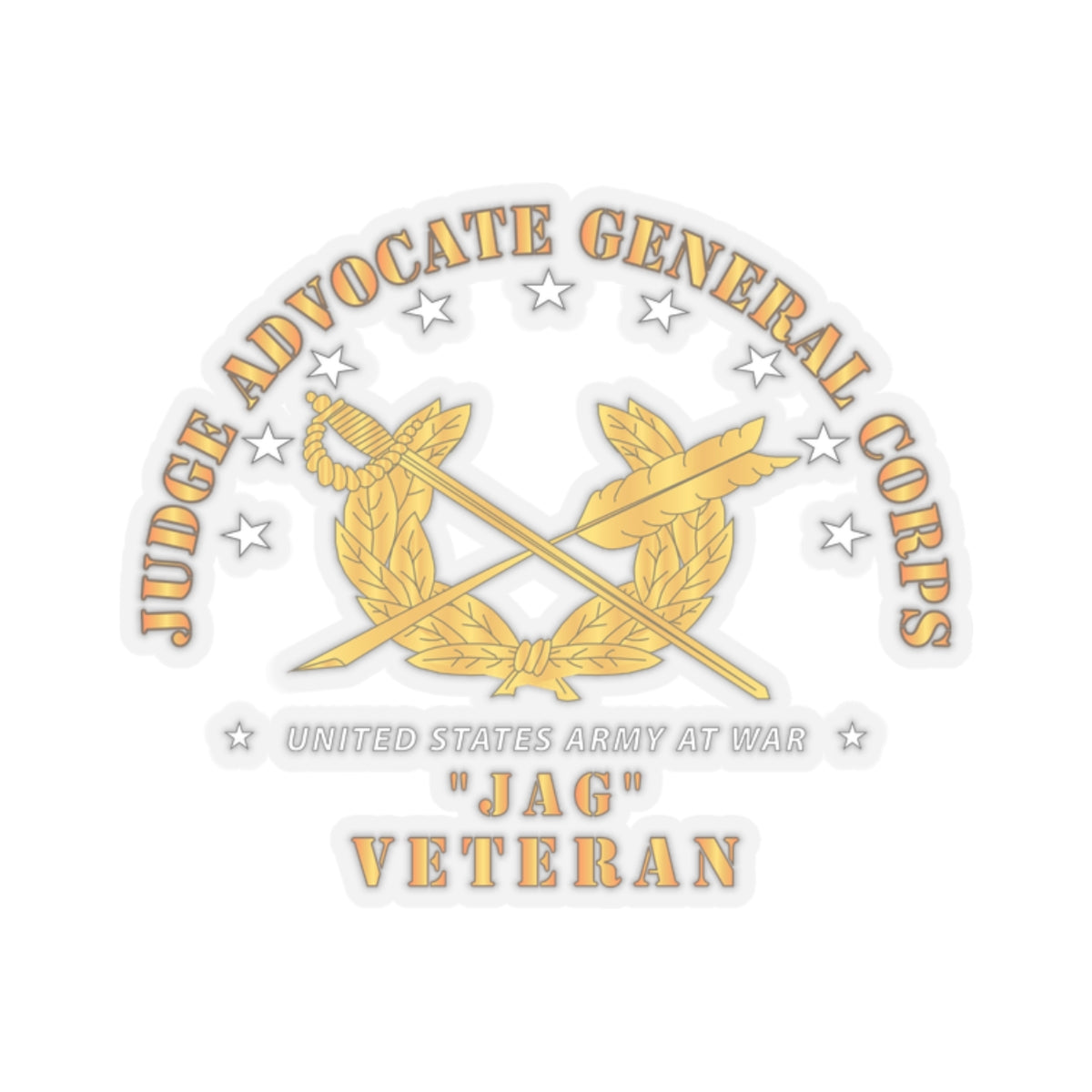 Kiss-Cut Stickers - JAG Branch Veteran