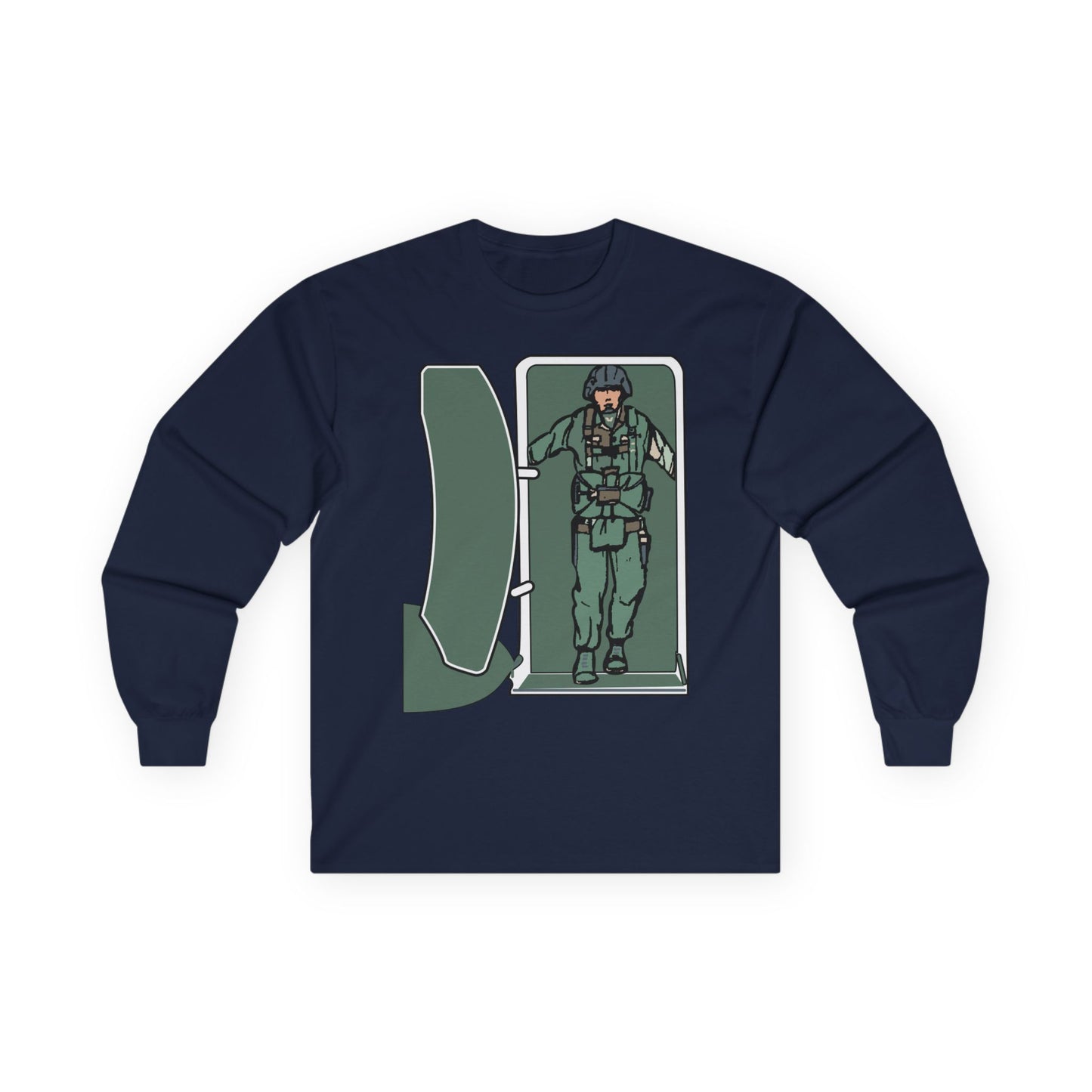 Unisex Ultra Cotton Long Sleeve Tee - Airborne - JM Door Check X 300