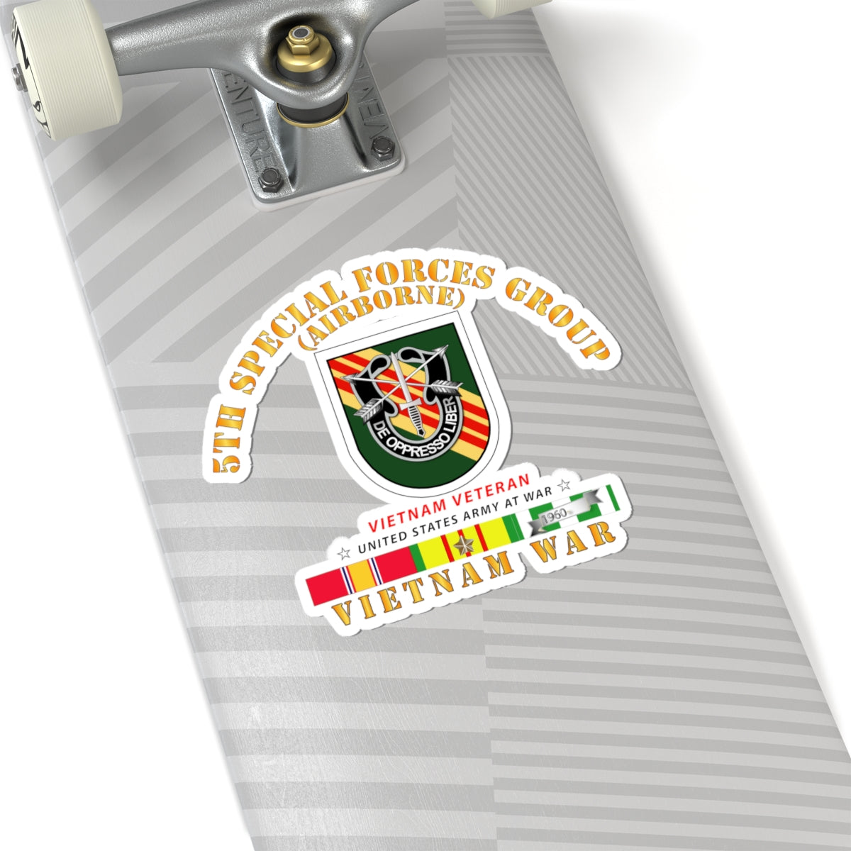 Kiss-Cut Stickers - 5th Special Forces Group w Flash VN SVC
