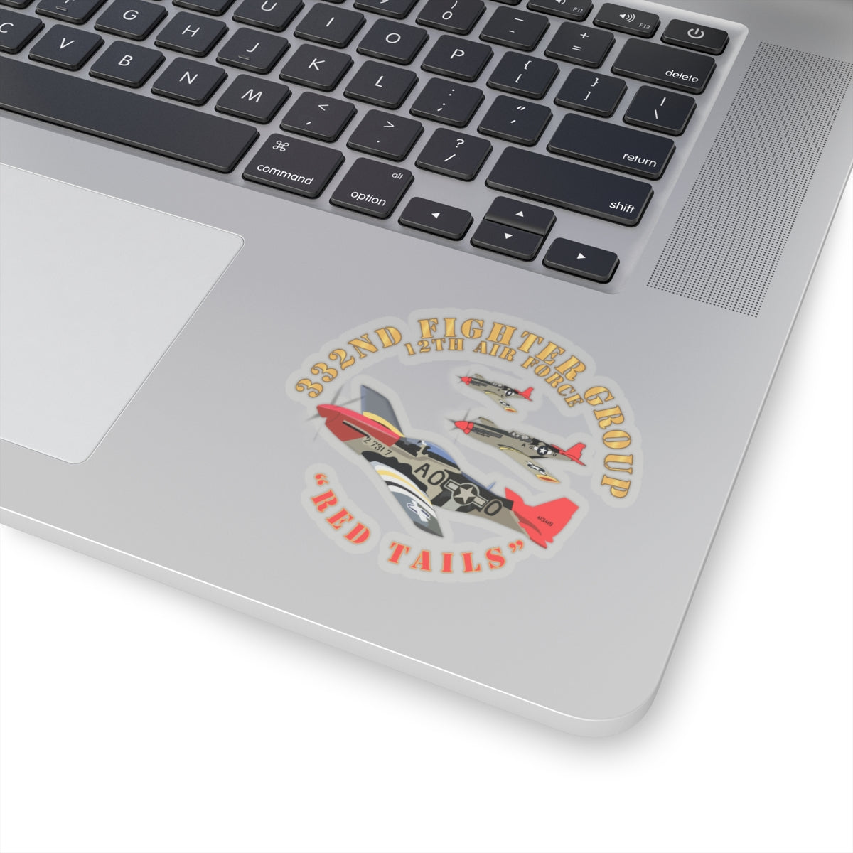 Kiss-Cut Stickers - AAC - 332nd Fighter Group - 12th AF - Red Tail