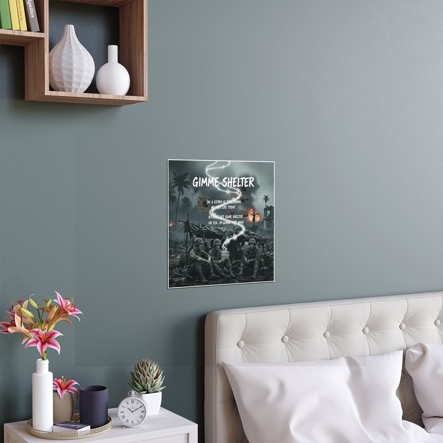 Indoor and Outdoor Silk Posters - Giveme Shelter X 2024