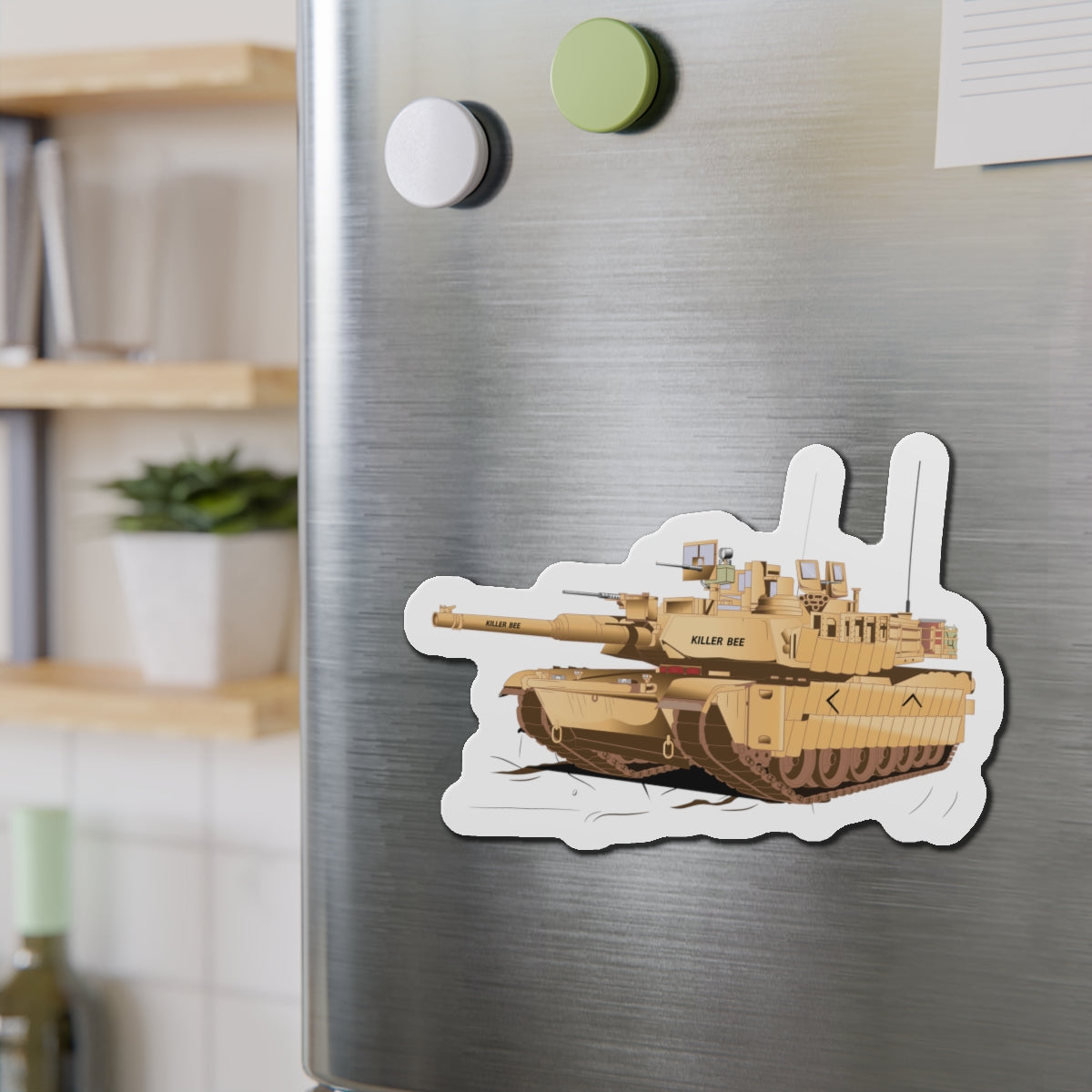 Die-Cut Magnets - M1A1 - Abrams Tank
