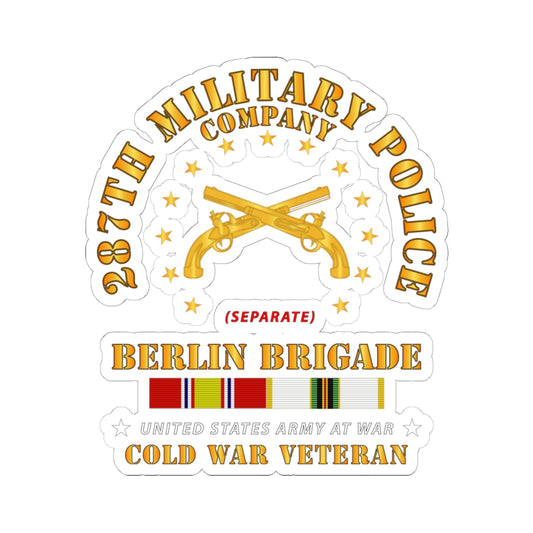 Kiss-Cut Stickers - 287th Military Police Company - Berlin Bde w COLD SVC
