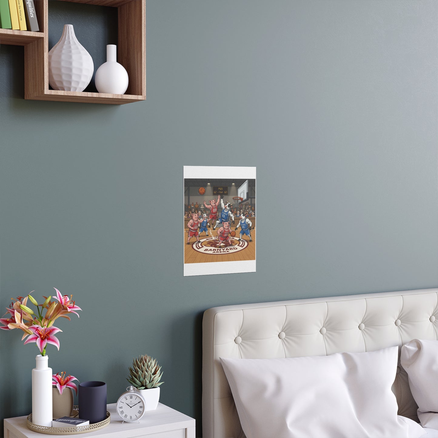 Indoor and Outdoor Silk Posters - Pigs vs Cows