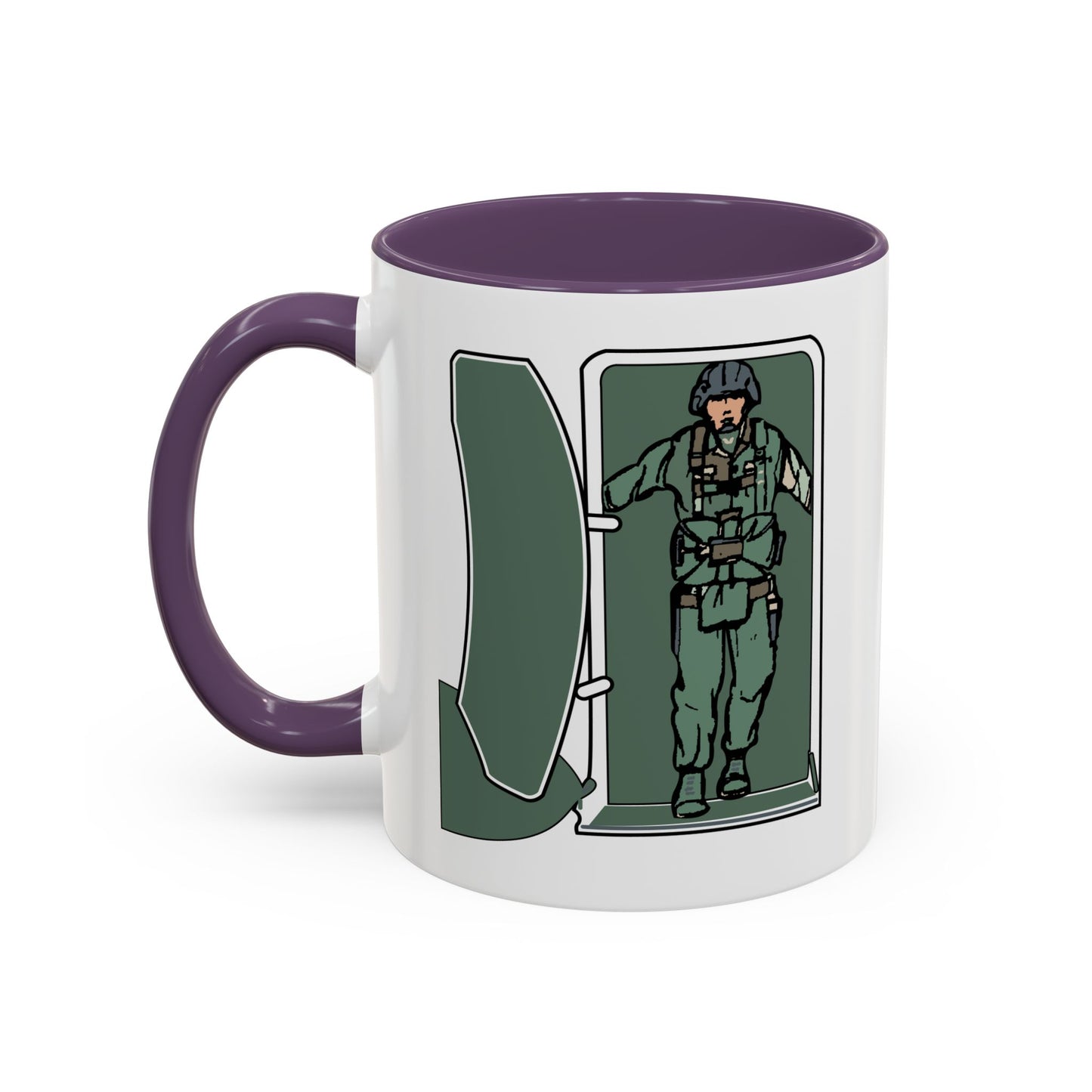 Accent Coffee Mug (11oz & 15oz) - Airborne - JM Door Check X 300