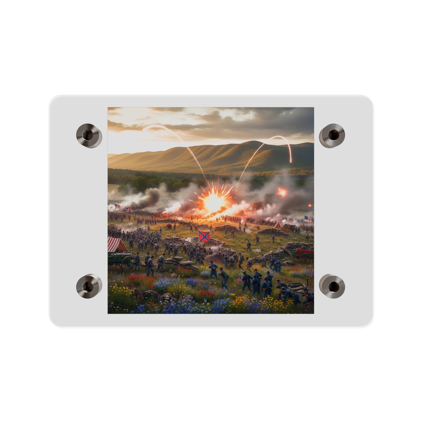 Acrylic Wall Art Panel - US Civil War Battle - Battle of Kennesaw Mountain Georgia