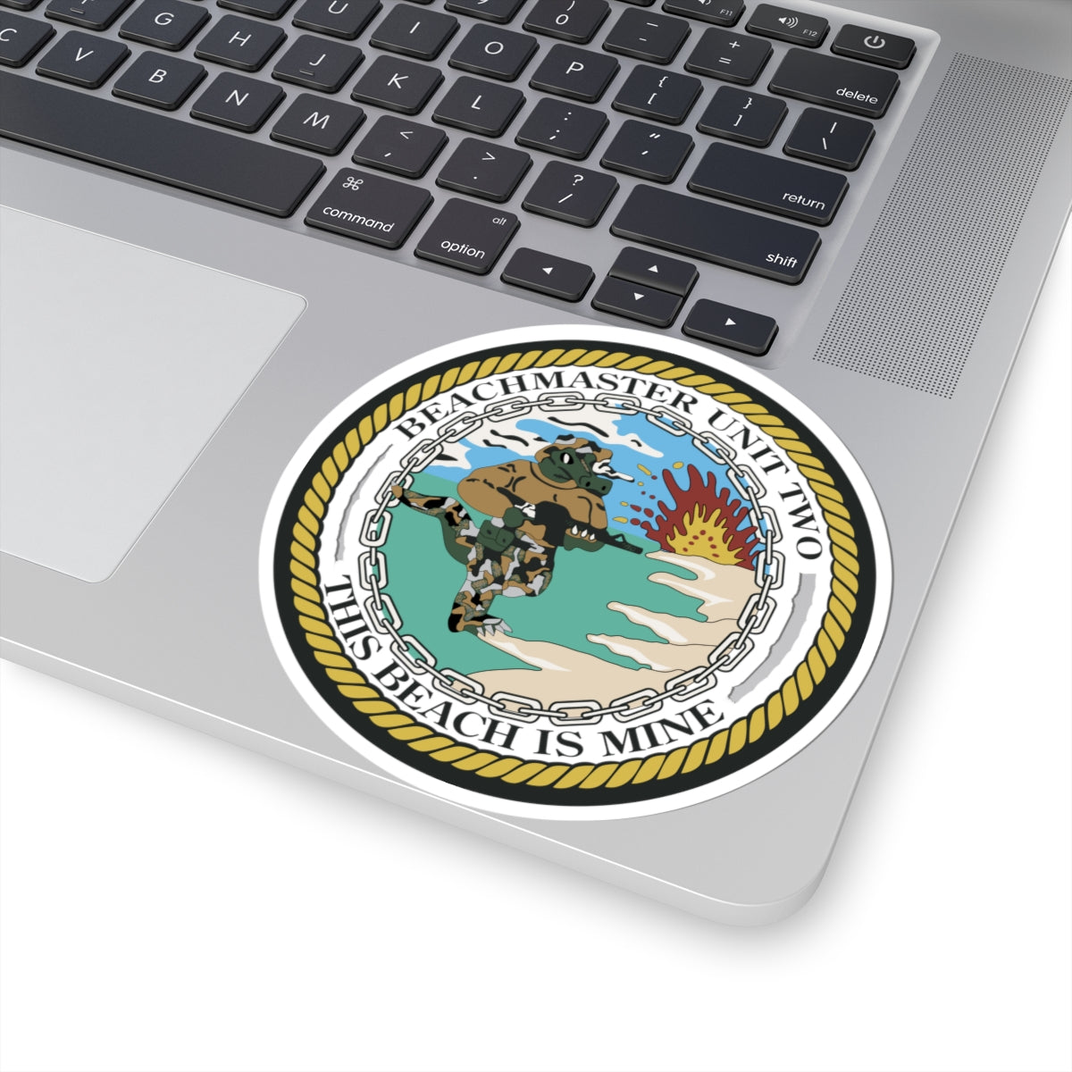 Kiss-Cut Stickers - Navy - Beachmaster Unit Two (BMU-2) wo Txt X 300