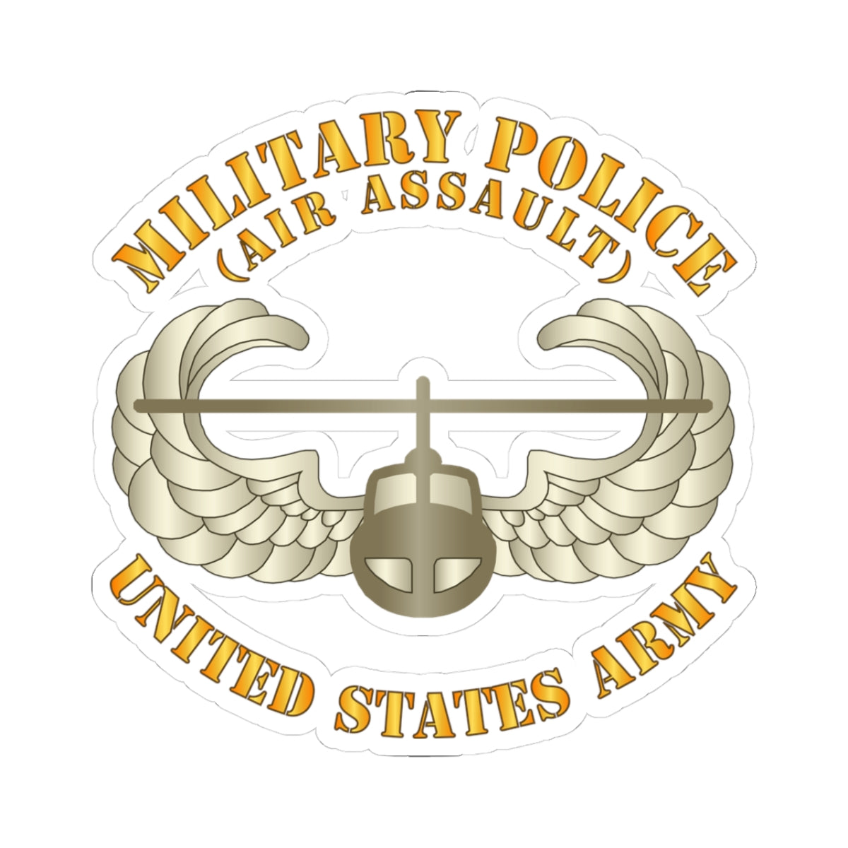 Kiss-Cut Stickers - Military Police w Air Assault Badge