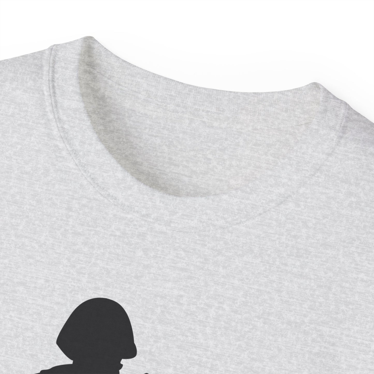 Unisex Ultra Cotton Tee - Army - Soldier - MG Assault - Silhouette X 300