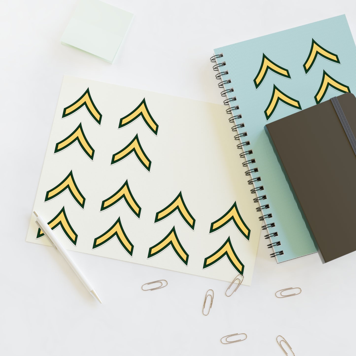 Military Sticker Sheets, Army Rank - Private E2. Army Stickers, Military Decals, Military Scrapbooking, Military Planner Accessories,