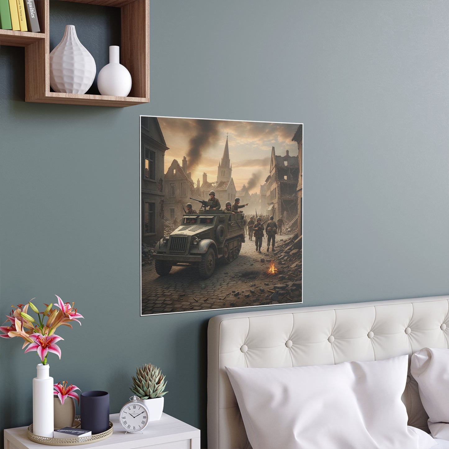 Indoor and Outdoor Silk Posters - M3A1 Half-track