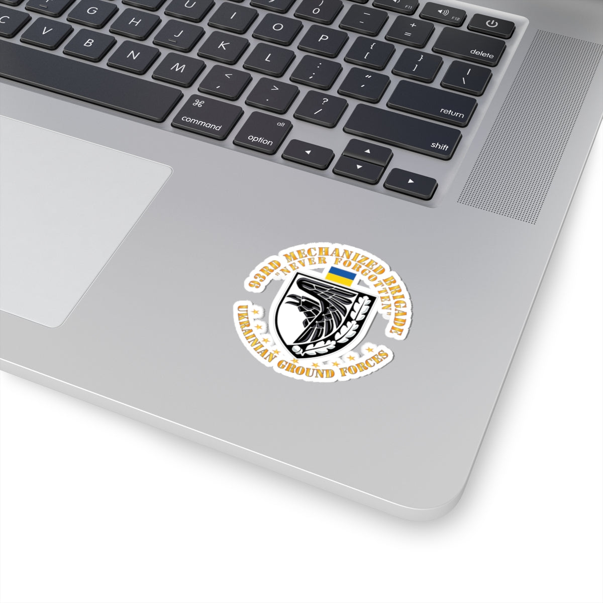 Kiss-Cut Stickers - Ukraine - 93rd Mechanized Brigade - Never Forgotten X 300