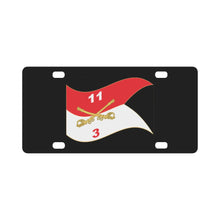 Load image into Gallery viewer, 3rd Squadron, 11th Armored Cavalry Regiment - Guidon - Waving Classic License Plate
