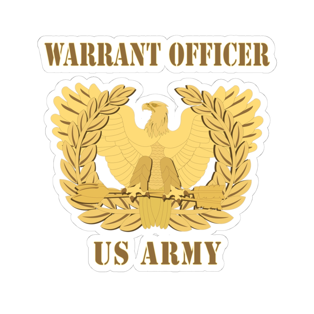 Kiss-Cut Stickers - Emblem - Warrant Officer