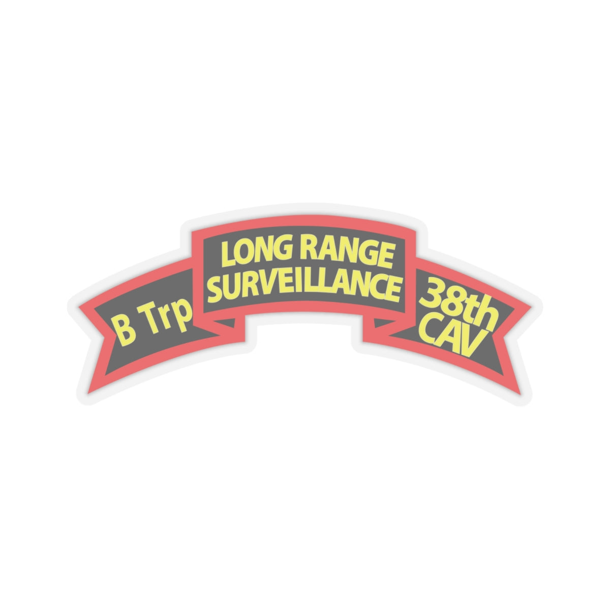Kiss-Cut Stickers - B TRP - LRS - 38th Cav